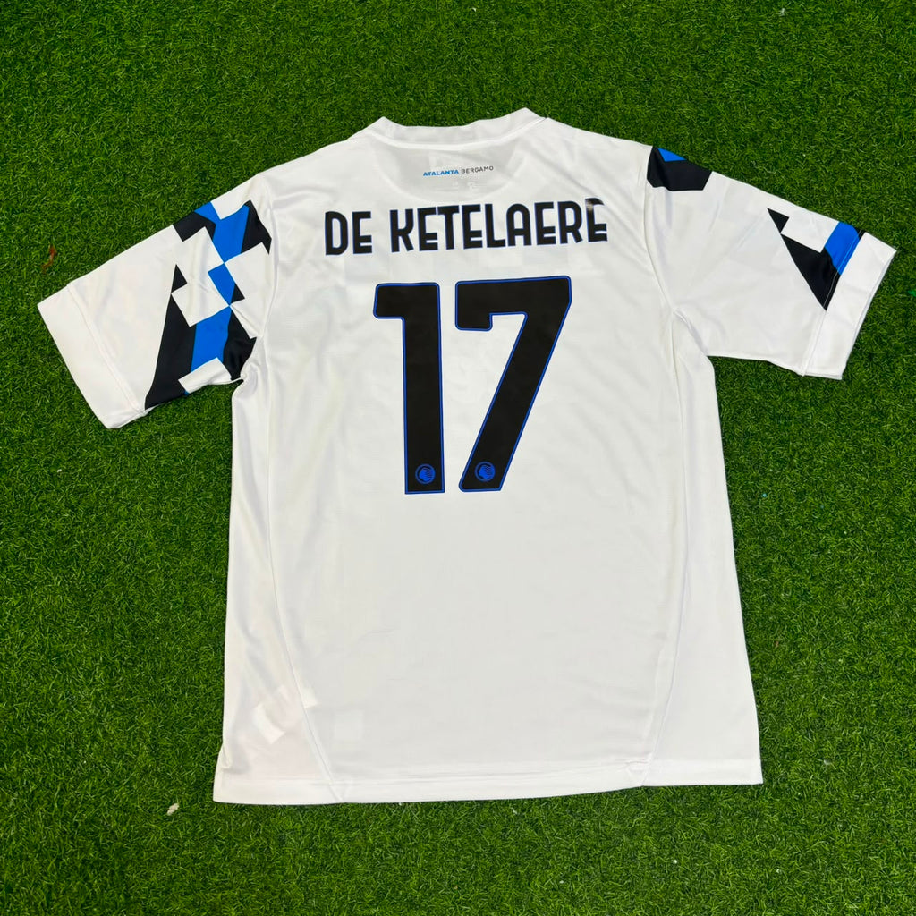 Charles De Ketelaere Atalanta BC 2026/2027 New Season Away White Football Jersey – Back View