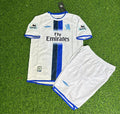 2004/05 Chelsea Away Retro Kids White Football Jersey – Back View
