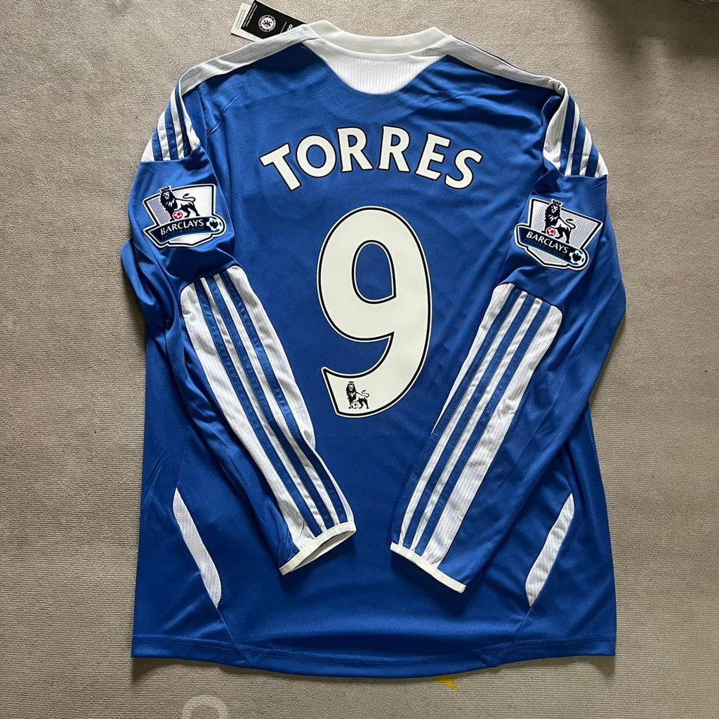 Fernando Torres Chelsea 2011-2013 Long Sleeve Season Jersey – Back View