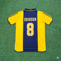 Ajax Retro Yellow Football Jersey – Christian Eriksen – Back View