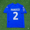 2002 Italy World Cup Christian Panucci #2 Home Retro Football Jersey – Back View