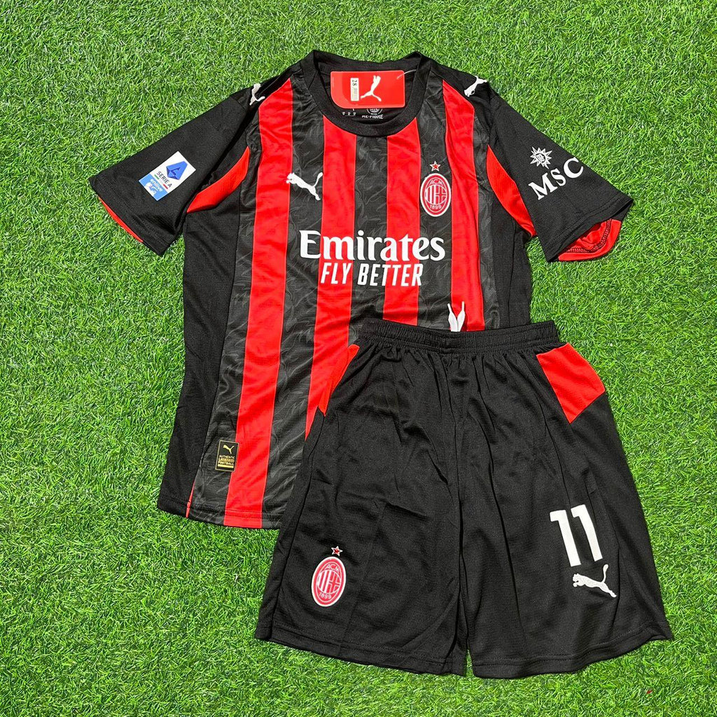 AC Milan Kids New Season Football Jersey – Christian Pulisic – Front View