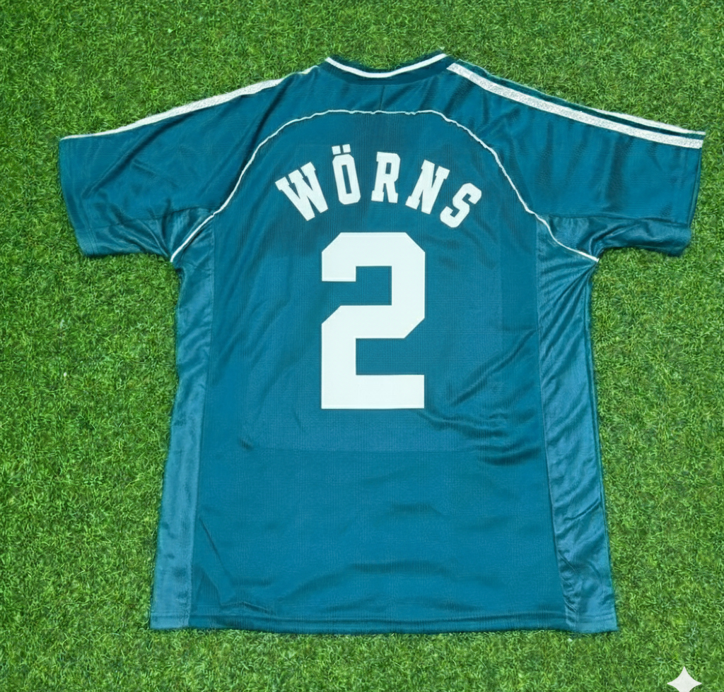 1998 Germany World Cup Christian Wörns Away Retro Football Jersey – Back View