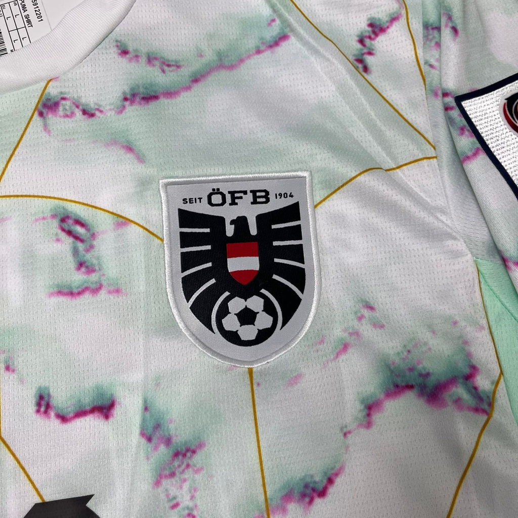 Christoph Baumgartner Austria White 2026 World Cup Football Jersey – 4