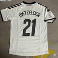 Germany Deutschland 2002 World Cup Japan Korea White Retro Jersey – Christoph Metzelder – Back View