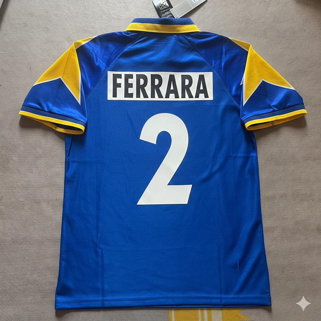 Juventus 1995/97 Retro Kit Jersey – | | – Ciro Ferrara 2 – – Back View