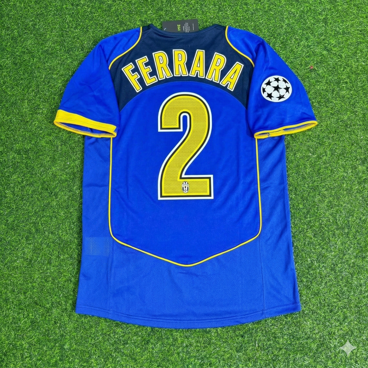 Juventus 2004-2005 Blue Retro Jersey | Kit | | – Ciro Ferrara – Back View