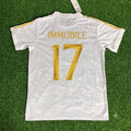 Ciro Immobile - Italy White Anniversary Football Jersey – Back View