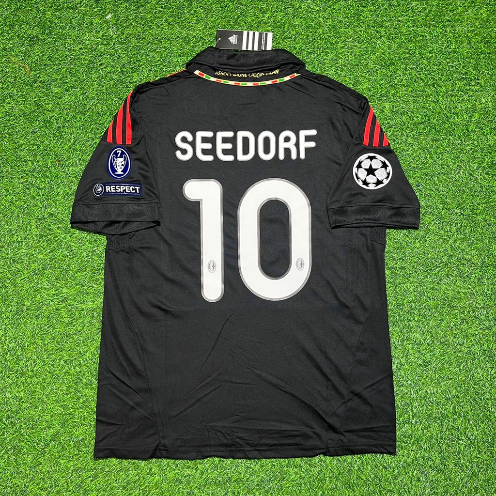 Milan Third Kit 2011/12 Retro Kit Jersey – Clarence Seedorf 10 - – Back View