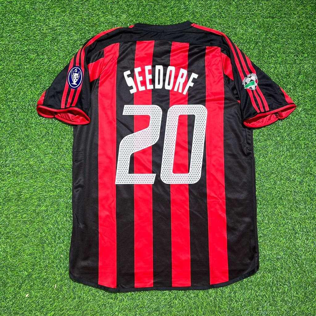 AC Milan 2003 2004 Home Retro Jersey – Clarence Seedorf #20 – Back View