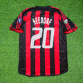 AC Milan 2003 2004 Home Retro Jersey – Clarence Seedorf #20 – Back View