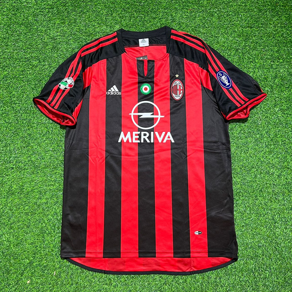 AC Milan 2003 2004 Home Retro Jersey – Clarence Seedorf #20 – Front View