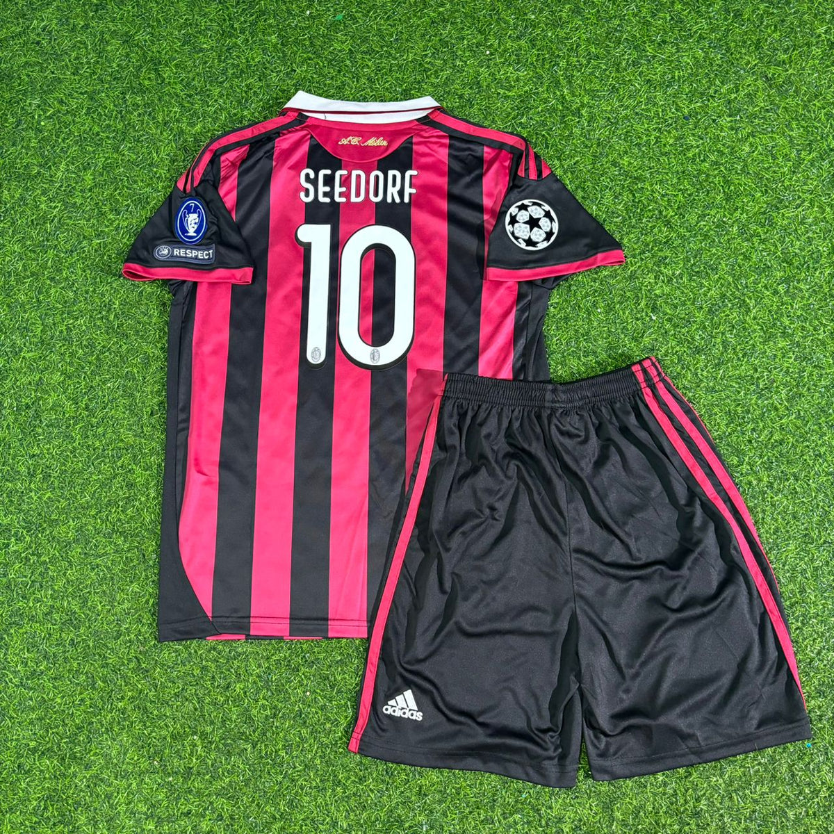 Clarence Seedorf AC Milan 2008-2009 Kids Home Retro Football Jersey – 5
