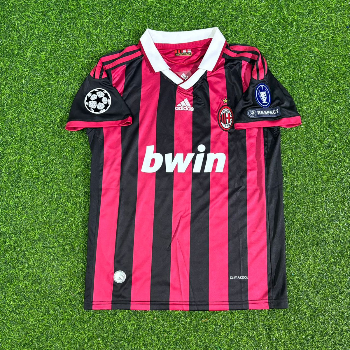 Clarence Seedorf AC Milan 2008-2009 Kids Home Retro Football Jersey – 4