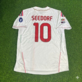 2011/12 Clarence Seedorf #10 Milan White Away Retro Football Jersey – Back View