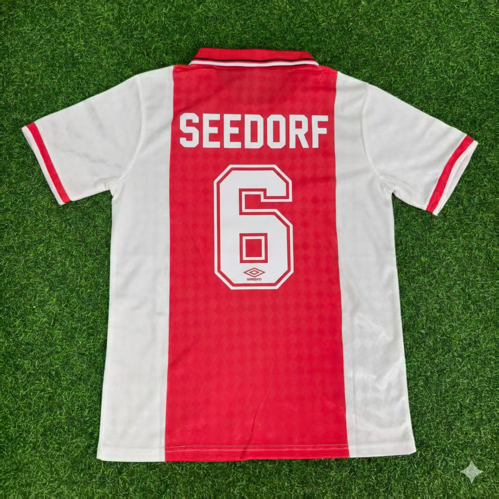 Ajax Retro Football Jersey – Clarence Seedorf AFC – Back View
