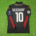 AC Milan 2011/12 Red & Black Retro Football Jersey – Clarence Seedorf – Back View