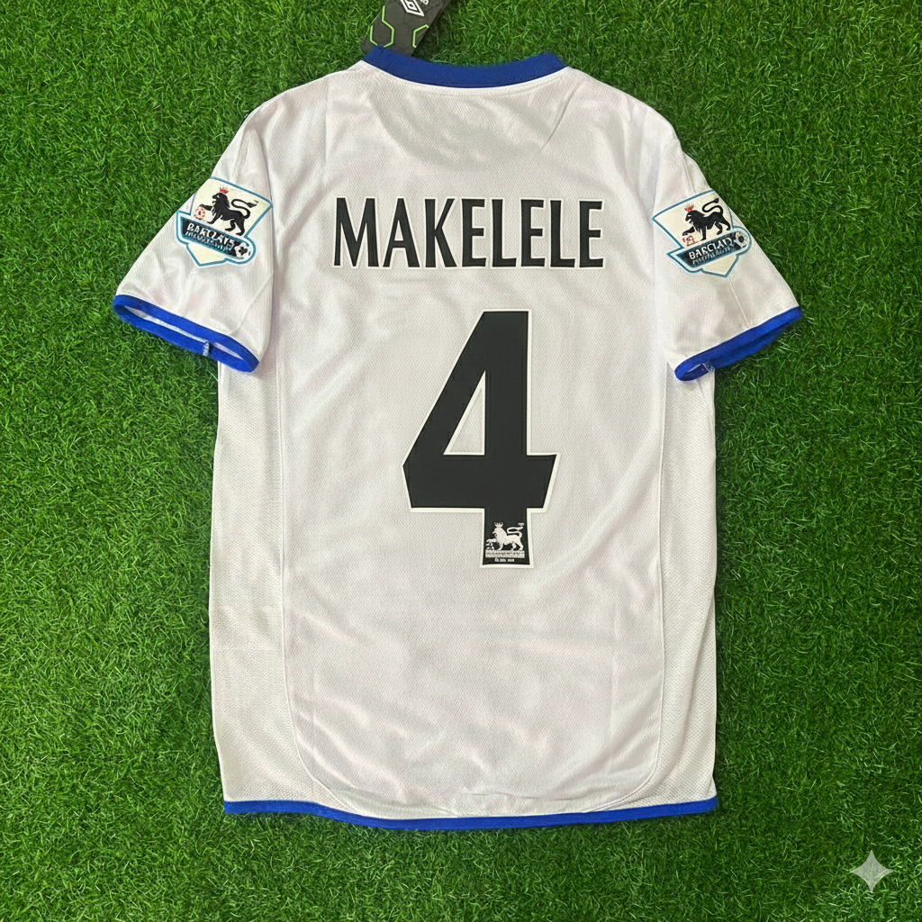 2004 Claude Makelele Chelsea Away Retro Football Jersey – Back View