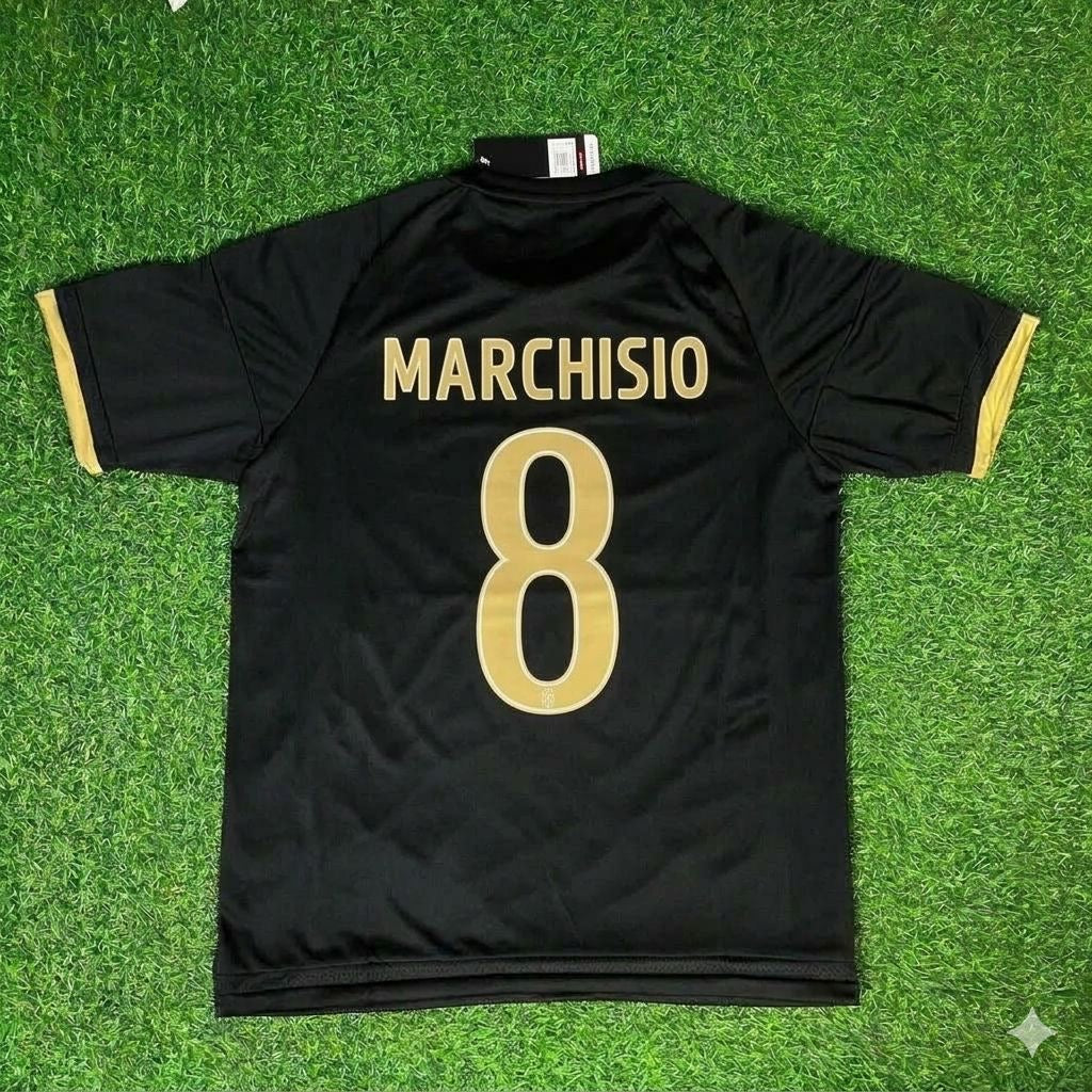 Juventus Retro Black Kit Jersey – Claudio Marchisio 8- – Back View