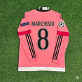 Juventus Pink Retro 2015-2016 Pink Jersey – Claudio Marchisio – Back View