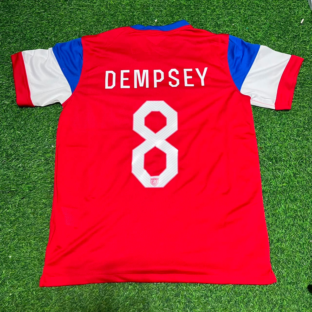 Clint Dempsey USA 2014 Season Away Retro Jersey – Back View
