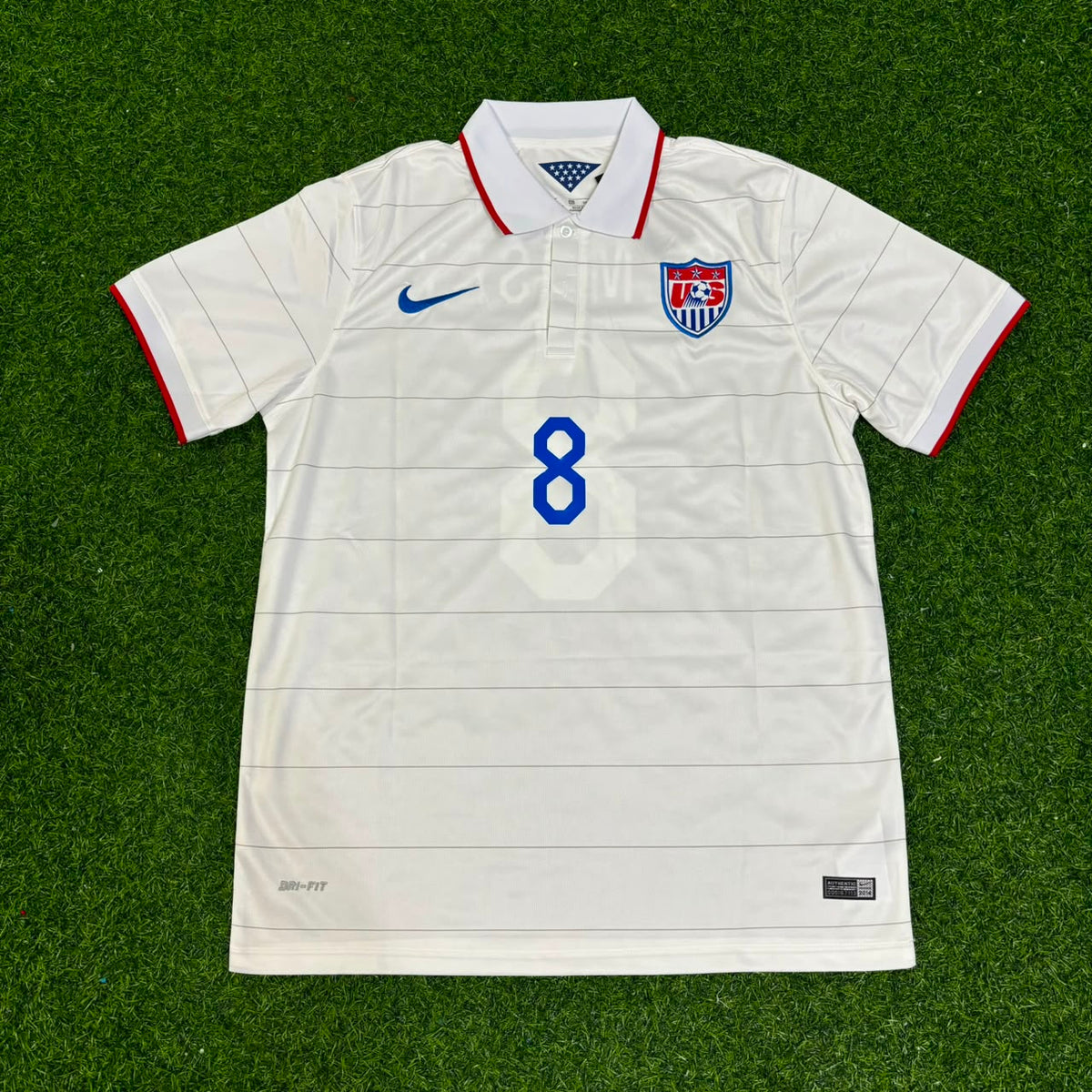 Clint Dempsey USA 2014 World Cup White Football Jersey – Front View
