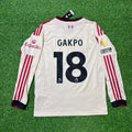 Liverpool 2025 New Season Away Long Sleeve Football Jersey – Cody Gakpo – Back View
