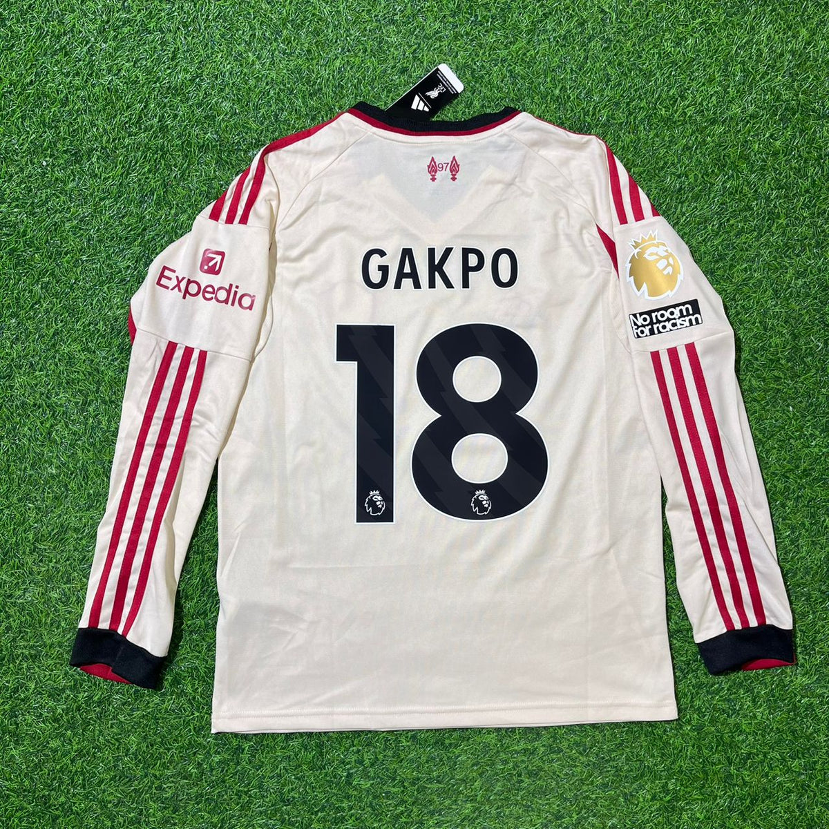 Liverpool 2025 New Season Away Long Sleeve Football Jersey – Cody Gakpo – Back View