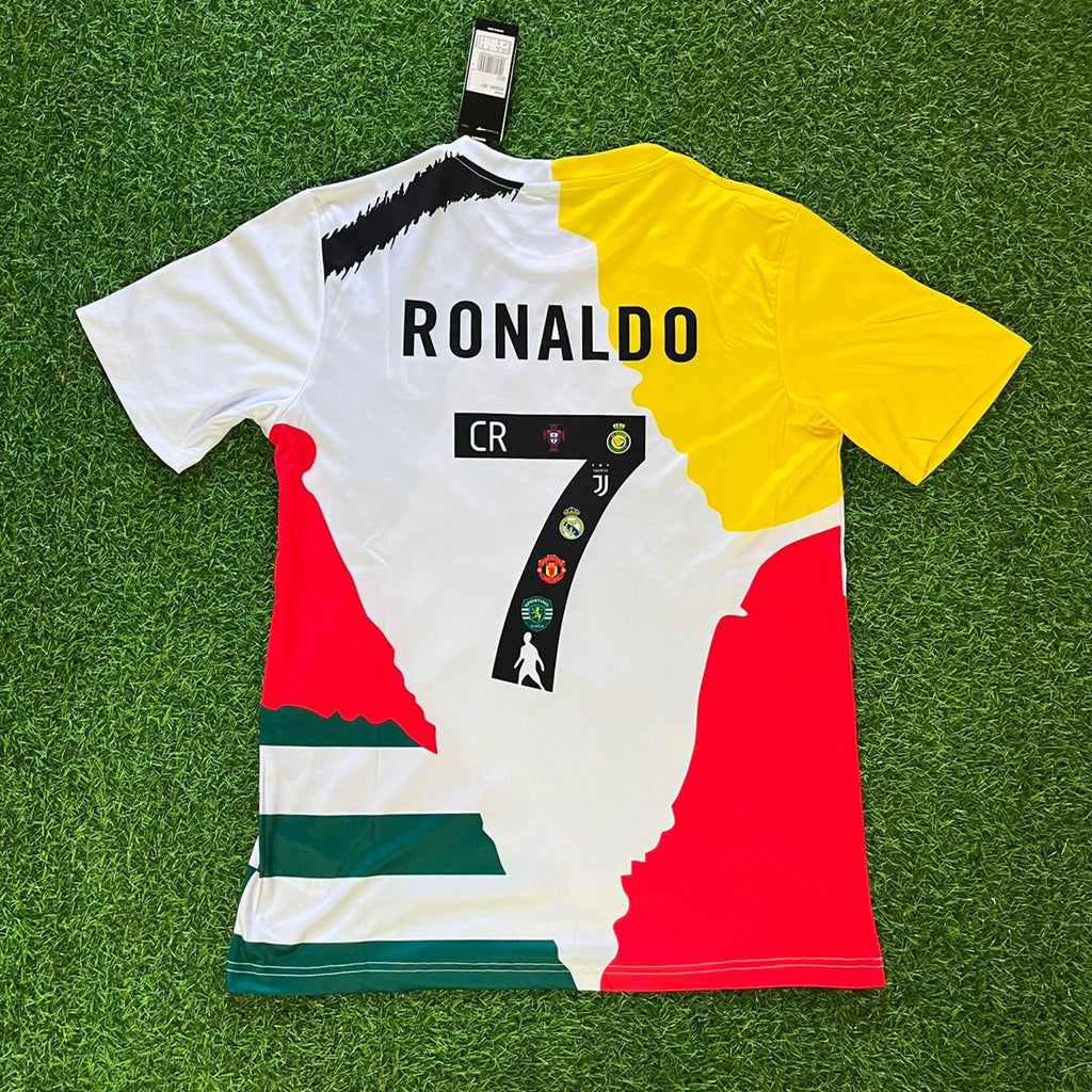 Cristiano Ronaldo #cr7 GOAT Combo All Teams Special Football Jersey – Back View