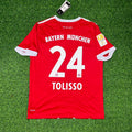 2017/18 Corentin Tolisso Bayern Munich Retro Home Football Jersey – Back View