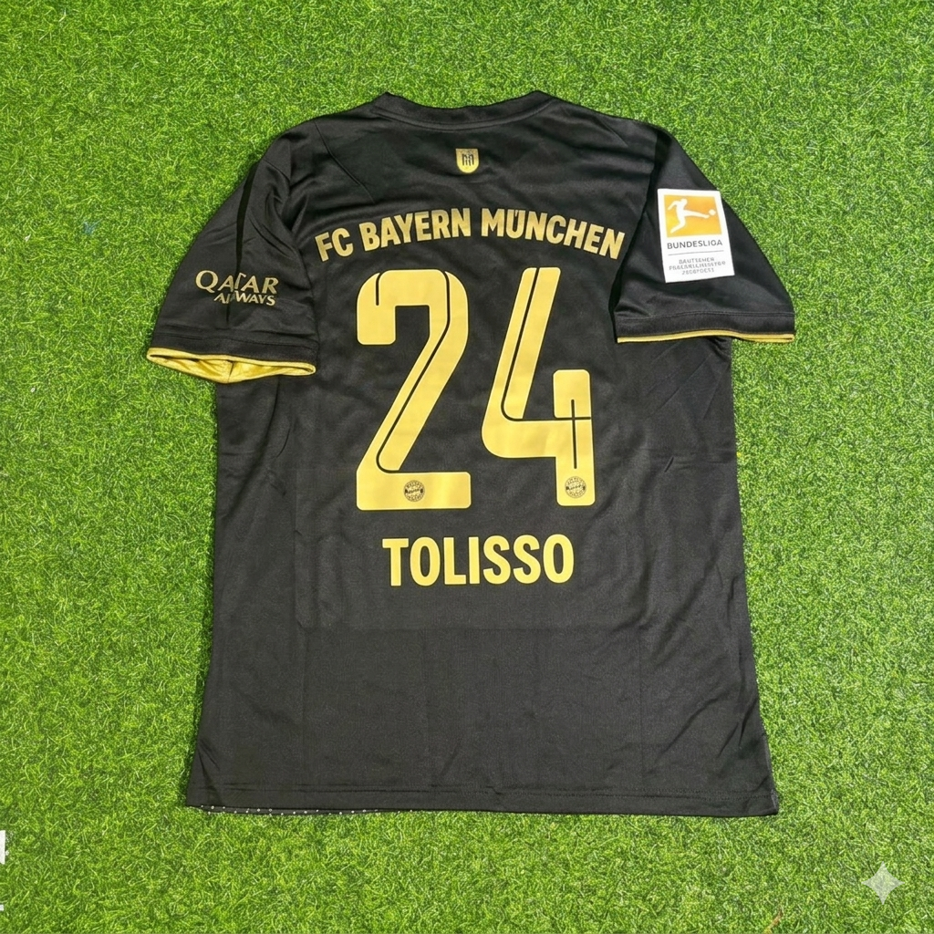 Corentin Tolisso Bayern Munich 2021-2022 Away Football Jersey – Back View