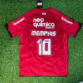 Memphis Depay #10 Corinthians Retro Red Kit – Back View