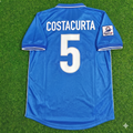 1998 Italy World Cup Alessandro Costacurta Home Blue Retro Football Jersey – Back View