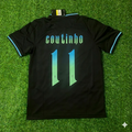 Philippe Coutinho Brazil Retro Football Jersey – Back View