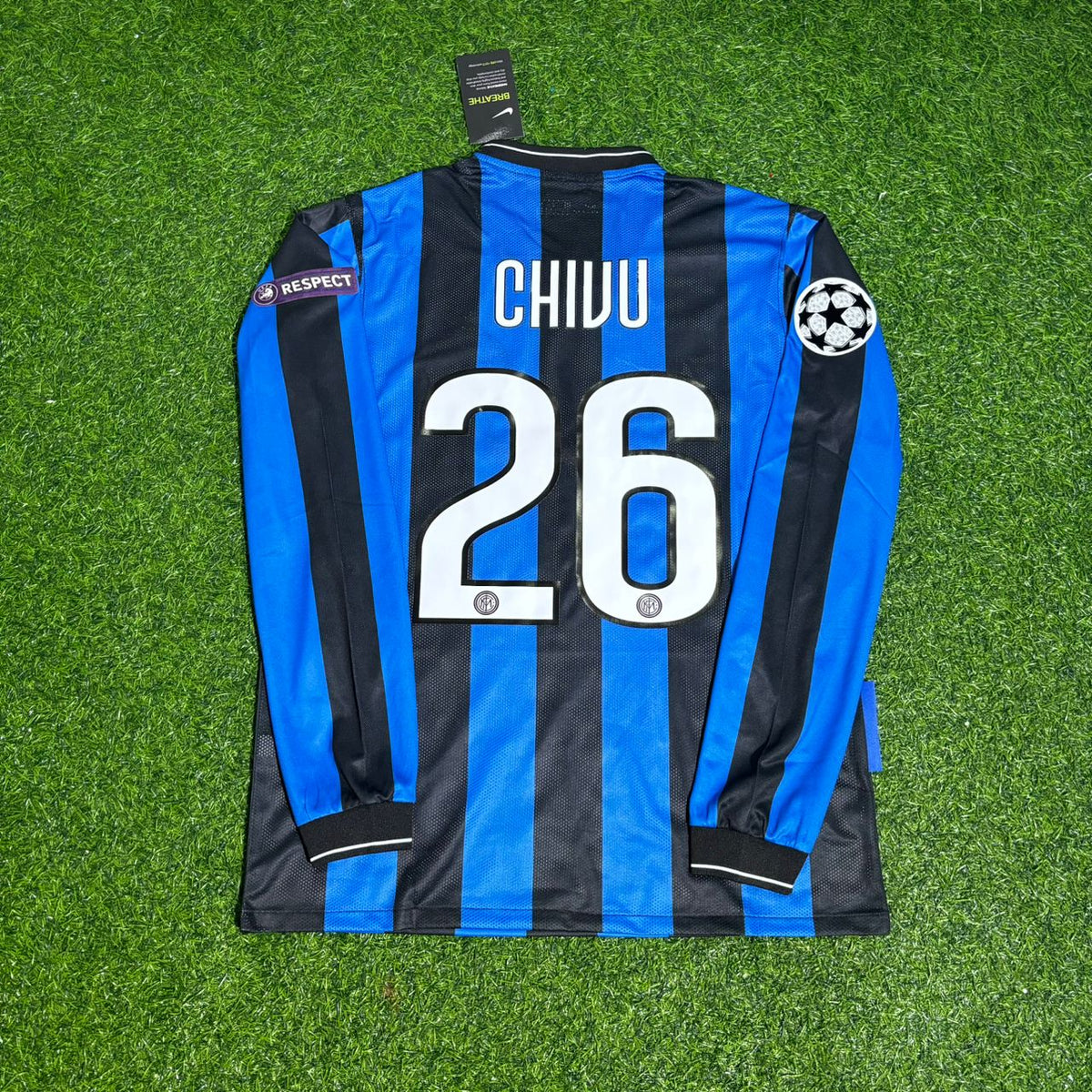 2010 Cristian Chivu - Inter Champions League Final Football Jersey – Back View