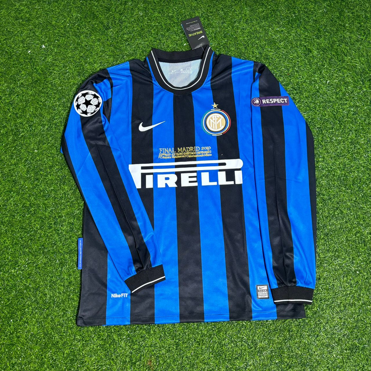 2010 Cristian Chivu - Inter Champions League Final Football Jersey – Front View