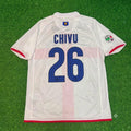 Cristian Chivu #26 Inter 2007- 2008 Season Away White Red Retro Jersey – Back View