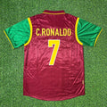 2003 Cristiano Ronaldo #7 Portugal International Debut Retro Football Jersey – Back View