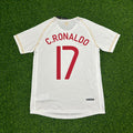 Portugal Debut Retro White Football Jersey – Cristiano Ronaldo 17 – Back View
