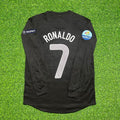 Portugal Euro 2012 Away Black Long Sleeve Retro Football Jersey – Cristiano Ronaldo #7 – Back View