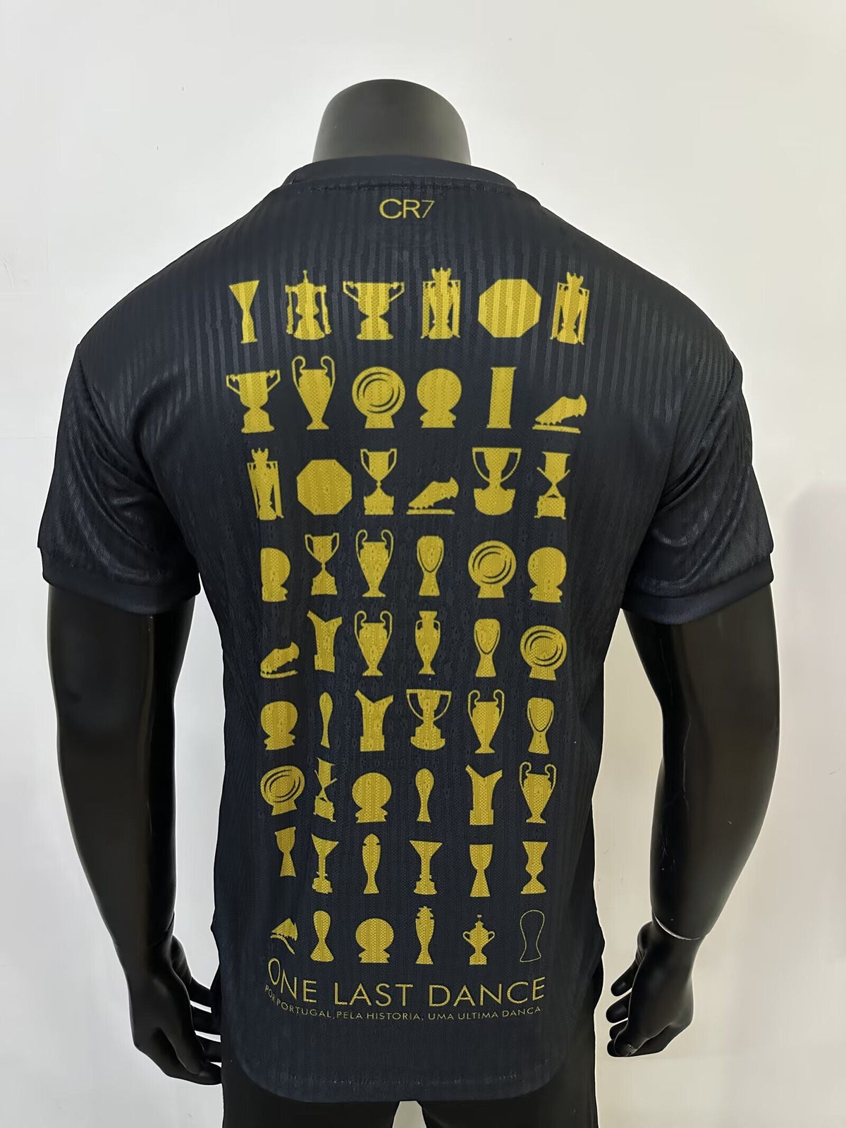 Cristiano Ronaldo CR7 Special Edition Black Jersey – Back View