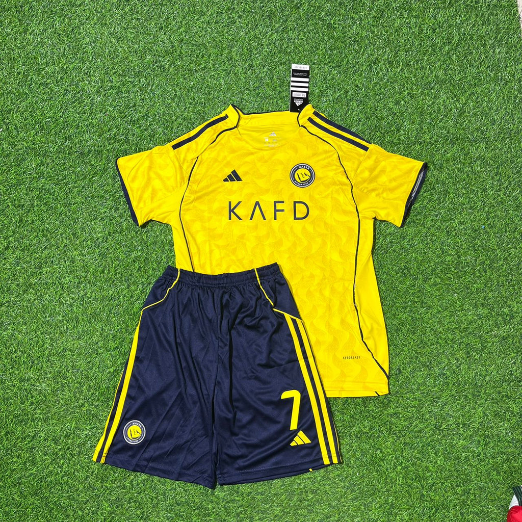 Cristiano Ronaldo CR7 Al Nassr Saudi 2025/2026 New Season Football Jersey – Front View