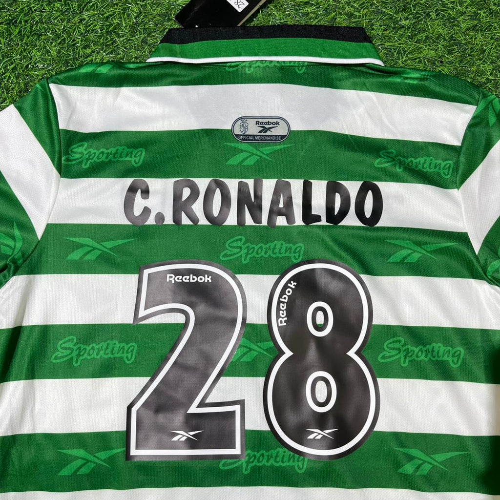 Sporting CP Lisbon Football Jersey – Cristiano Ronaldo First Football Team – Back View