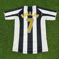 Cristiano Ronaldo #7 Juventus Black White Home Retro Football Jersey – Back View
