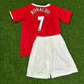 Cristiano Ronaldo Manchester United 2005/06 Retro KIDS Football Jersey – Back View