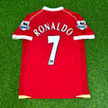 Cristiano Ronaldo #cr7 Manchester United 2006/07 Red Jersey – Back View