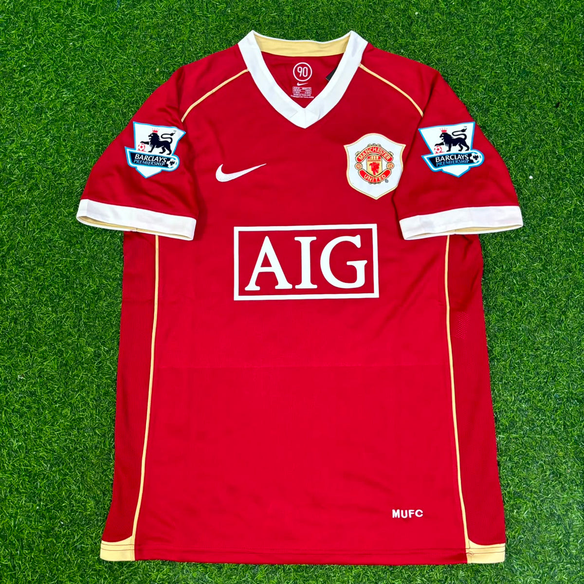 Cristiano Ronaldo #cr7 Manchester United 2006/07 Red Jersey – Front View