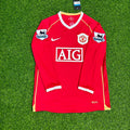 Manchester United 2006-2007 Red Jersey – Back View