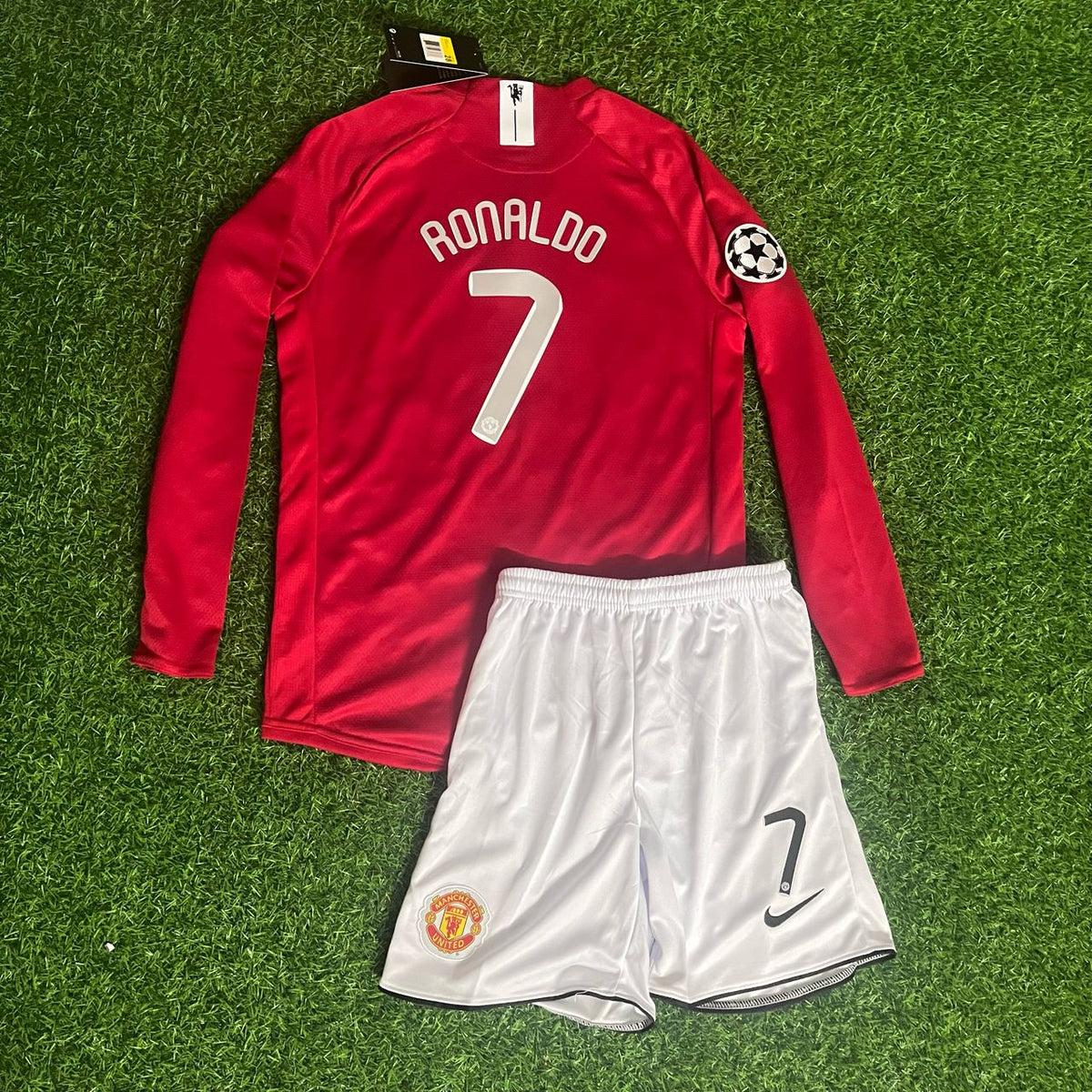 2008 Cristiano Ronaldo 7 - Manchester United Final Red Long Sleeve Football Jersey – 6