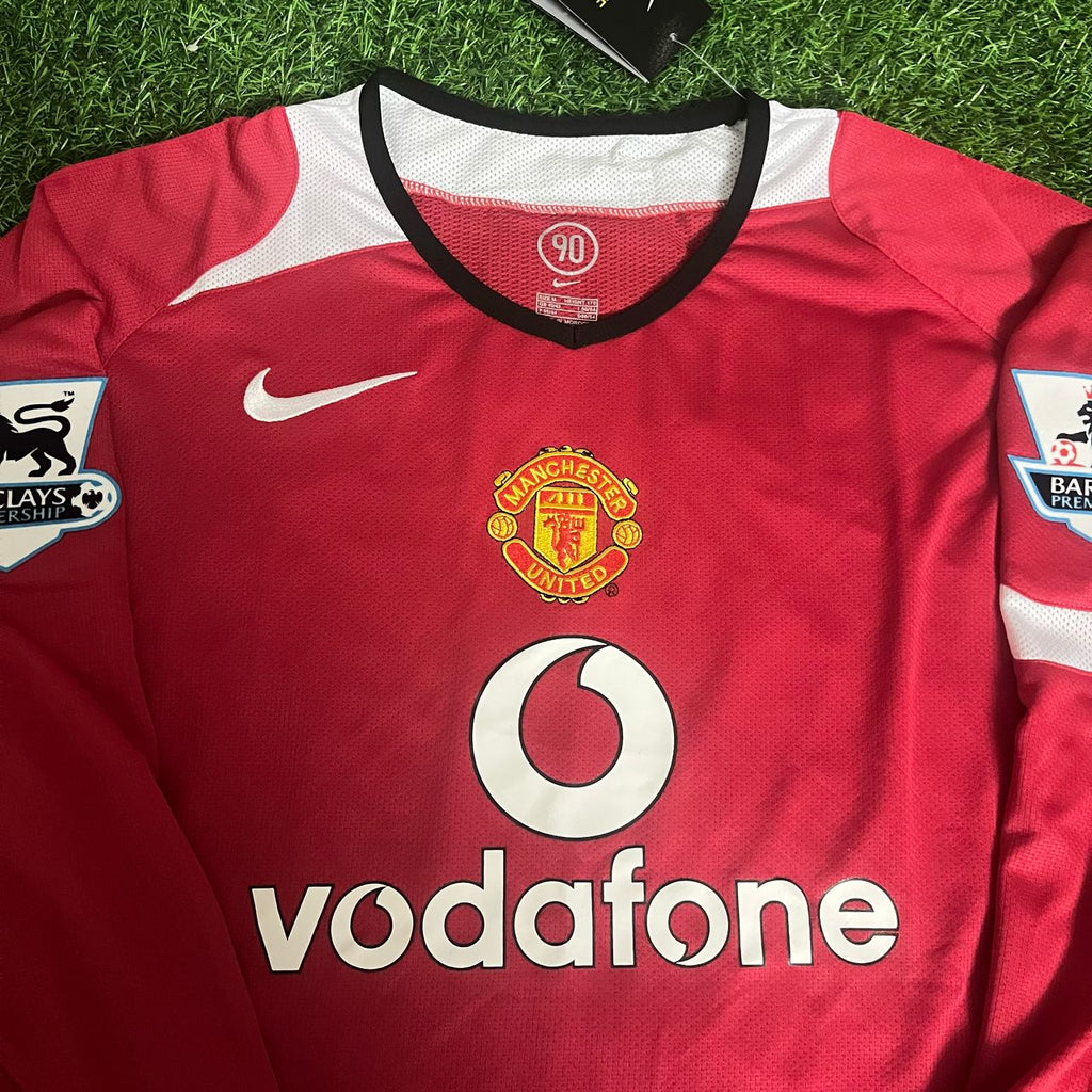 Cristiano Ronaldo Manchester United 2005 EPL Patch Retro Kit Jersey – 4